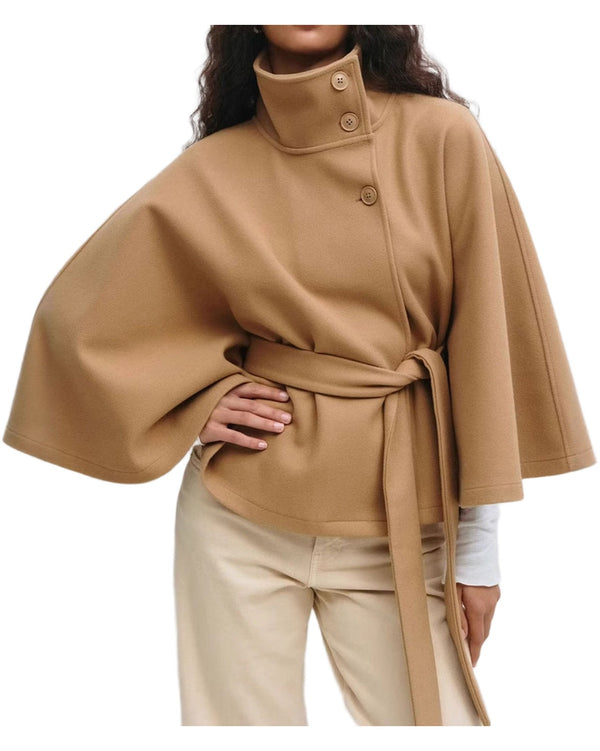 Cozy Chic Wool Cape Jacket