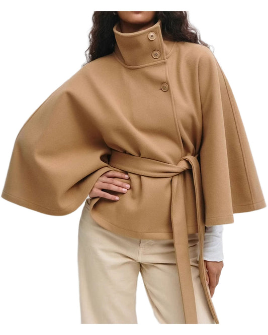 Cozy Chic Wool Cape Jacket